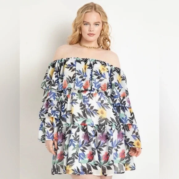 Plus Ruffle Dress 💙 - Picture 2 of 8